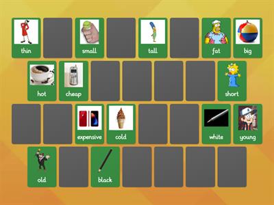 Memory game: Adjectives
