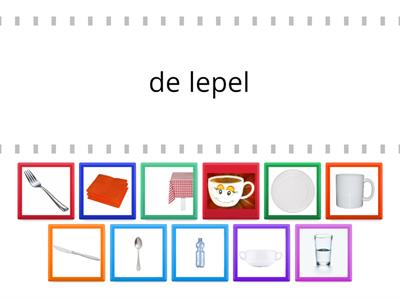 Tafel dekken - Year 1