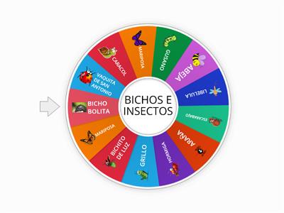 RULETA DE BICHOS E INSECTOS