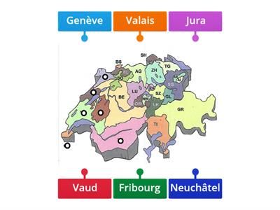 La Suisses et ses cantons