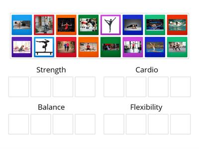 Sorting the type of exercise