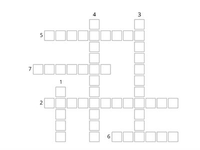 6. Earthquakes Crossword