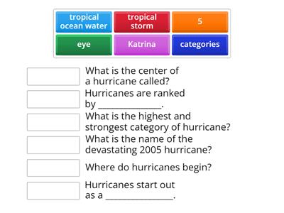 Hurricane Quiz