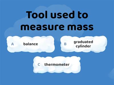 Measuring Matter