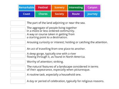 VOCABUALARY PRACTICE