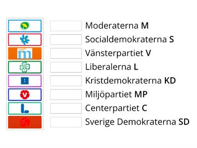 Riksdagspartiernas symboler