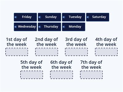 DAYS OF THE WEEK