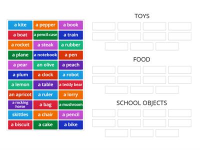 Happy Street 1 Unit 4 Toys, Food, School objects