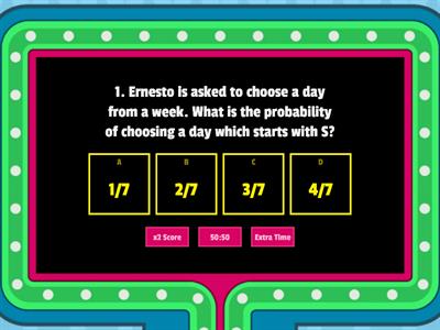 Quiz about Probability of an Event 2