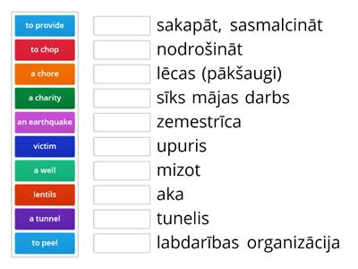 Family and Friends 4, Unit 13, Vocabulary (English-Latvian)