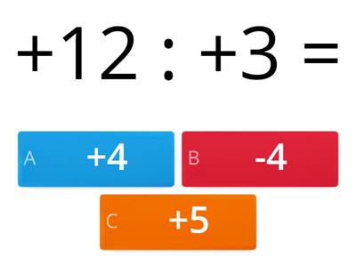 Multiplicación y División de Números Enteros