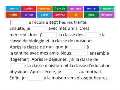 ER verbs - French 1