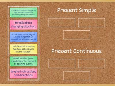 Present Simple vs Present Continuous