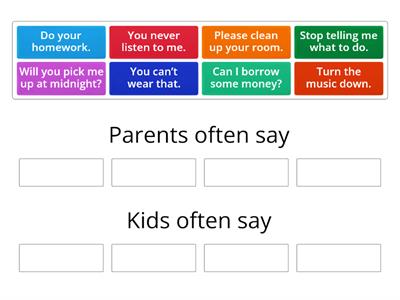 Common family phrases