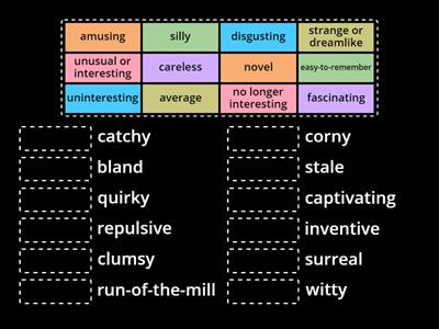 Descriptive adjectives