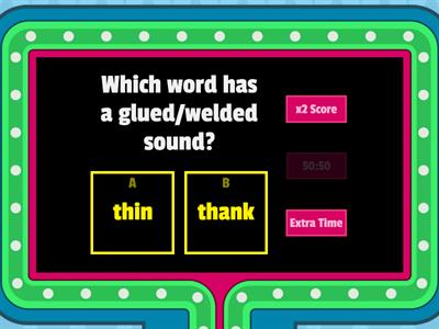 Which Word has a Glued/Welded sound? Wilson 2.1