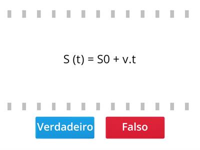 Qual é a formúla do MRU e a definição?