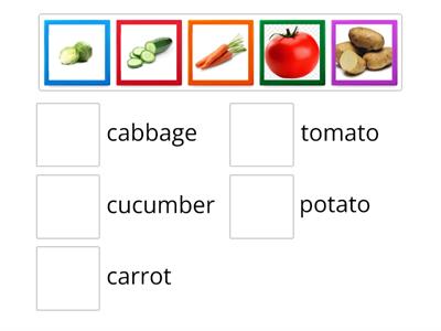 Vegetables matching P.5