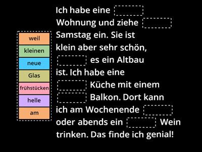 Meine neue Wohnung (A2)