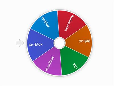 Roblox spin the wheel