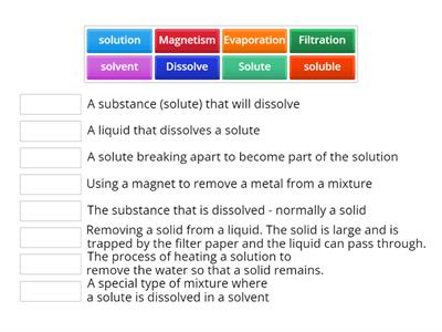 Year 9 Material world - separating mixtures