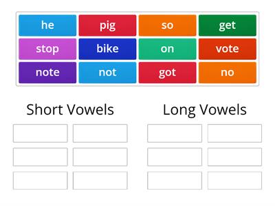 Short or Long Vowels?