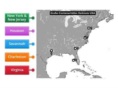 wichtige Containerhäfen Ostküste USA