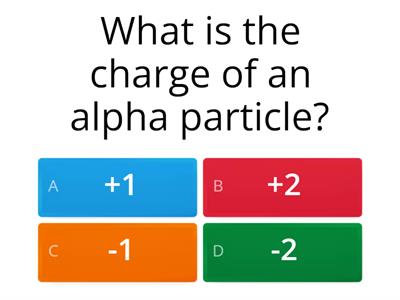 Radiation quiz