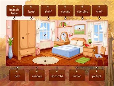 Bedroom vocabulary