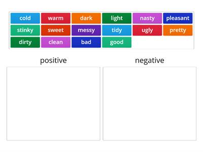 Categorize adjectives