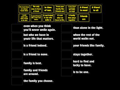 HW6 Unit 1_Lesson 1A Family and friends Proverbs