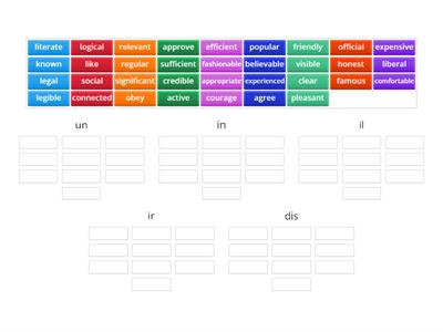 EGE - Negative prefixes 1