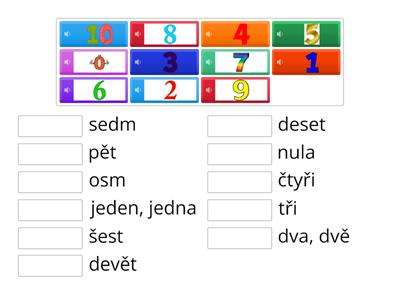 (+audio) Čísla 0–10 (číslice a slovo)