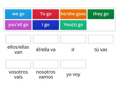 (IR) Verbo irregular en presente  Y8-Eli