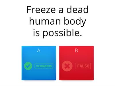 Freeze a human body (Quiz)