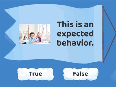  true or false expected behaviors 