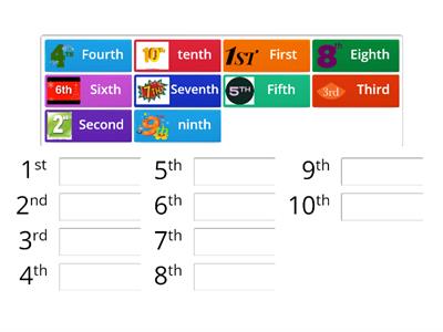 ordinal numbers