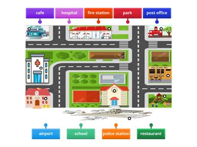 Kindergarten Town Map