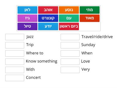 Hebrew Study - Words from Yael's Diary 