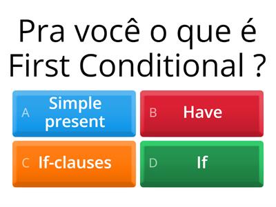 Trabalho da Yara  First Conditional