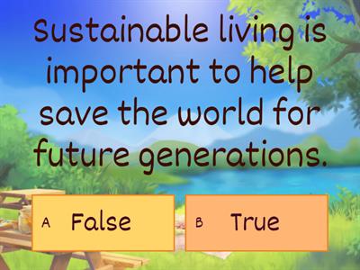 Grade 5 - Sustainable living (video)