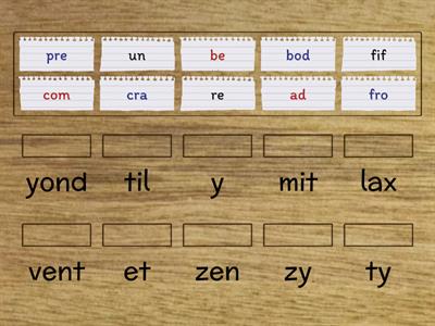 Level 4 - 2 syllable words
