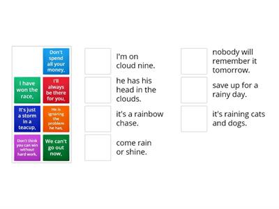 Weather idioms