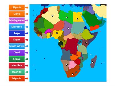 Countries in Africa