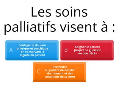 Les soins palliatifs