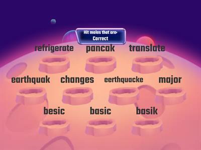 Unit 5 Test 3 Spelling Practice Games