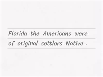 Scramled Sentences Native Americans