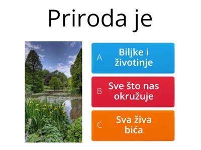 Priroda, biljke, životinje i čovjek