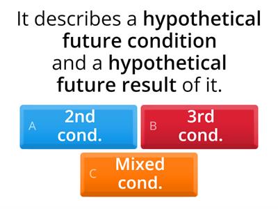 Hypothetical conditionals: Let's remember the basics!