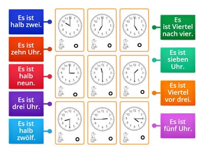 A1 L5 Wie spät ist es? (Viertelstunden)